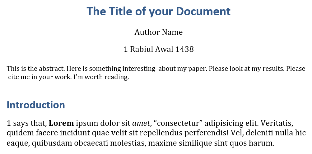 Docx end-of-document bibliography